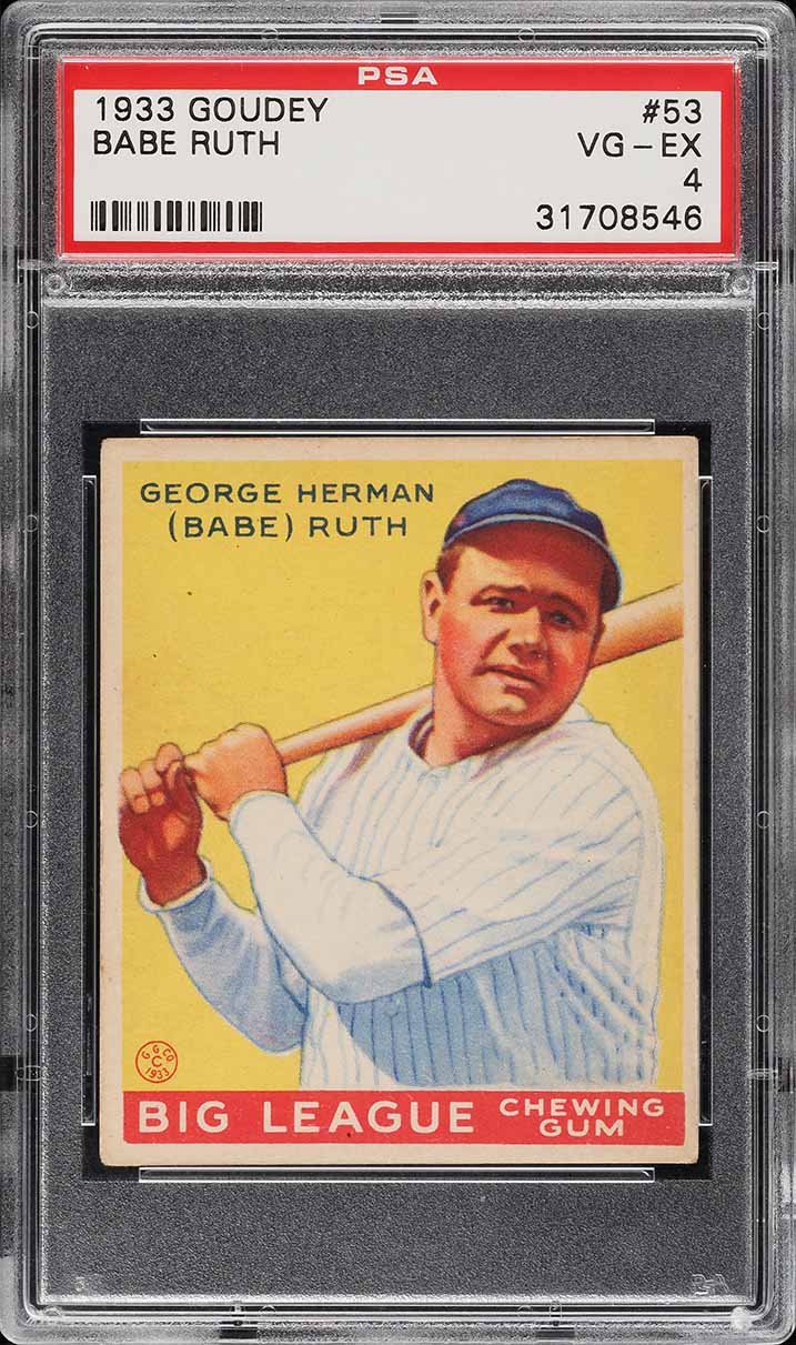 Goudey Babe Ruth PSA VGEX On Fanatics Collect