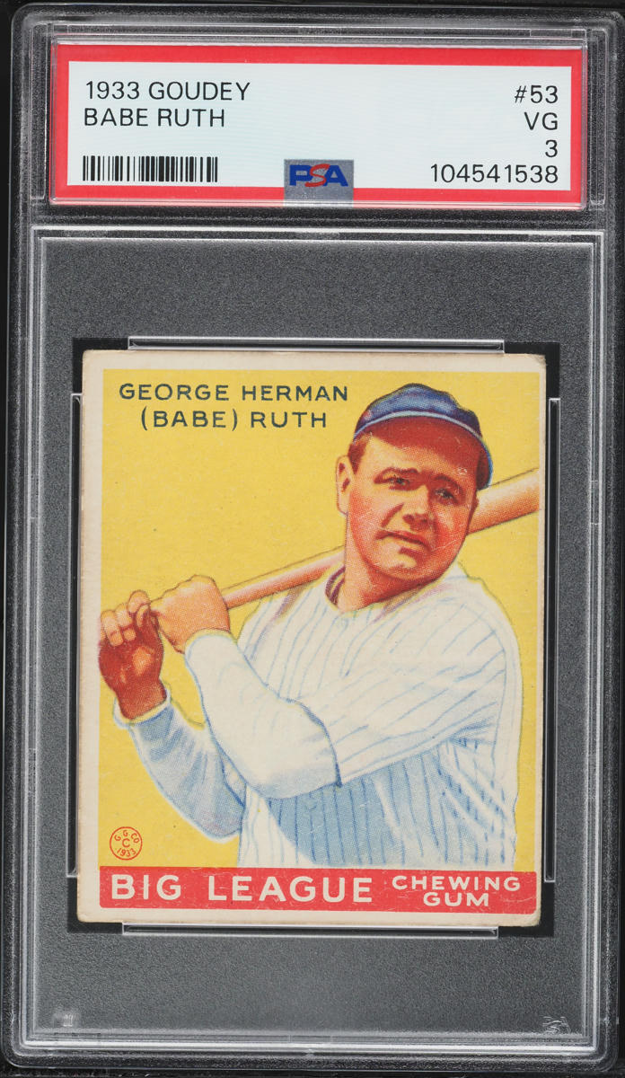 Goudey Babe Ruth PSA VG On Fanatics Collect