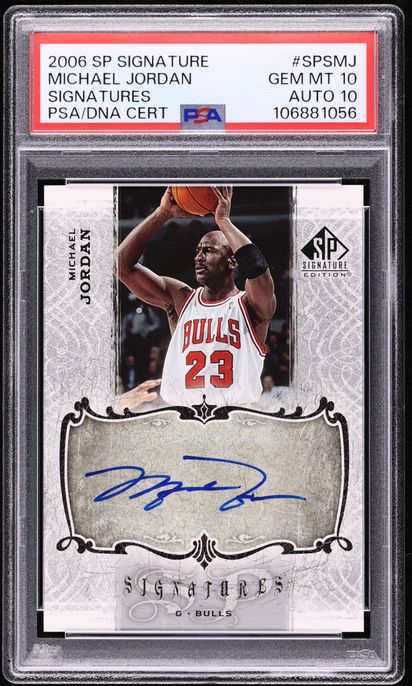 2006 SP Signature Edition Michael Jordan AUTO DNA 10 #SPS-MJ