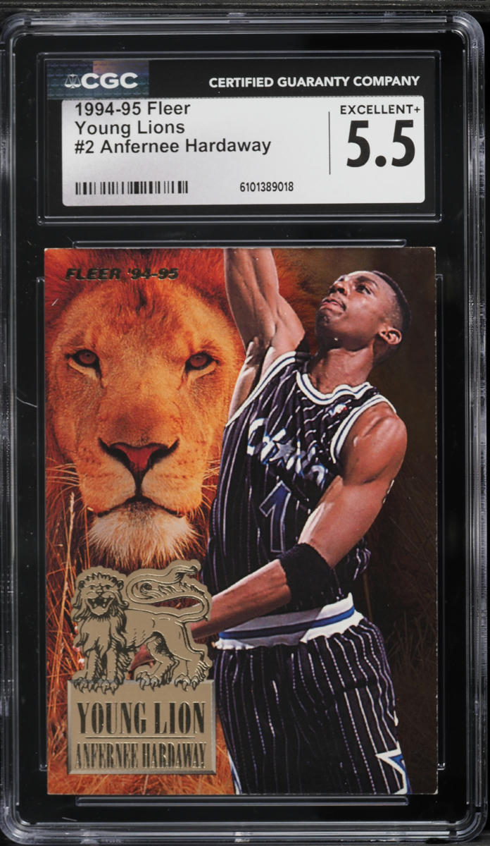 1994 Fleer Young Lions Anfernee Hardaway #2 CGC 5.5 EX+