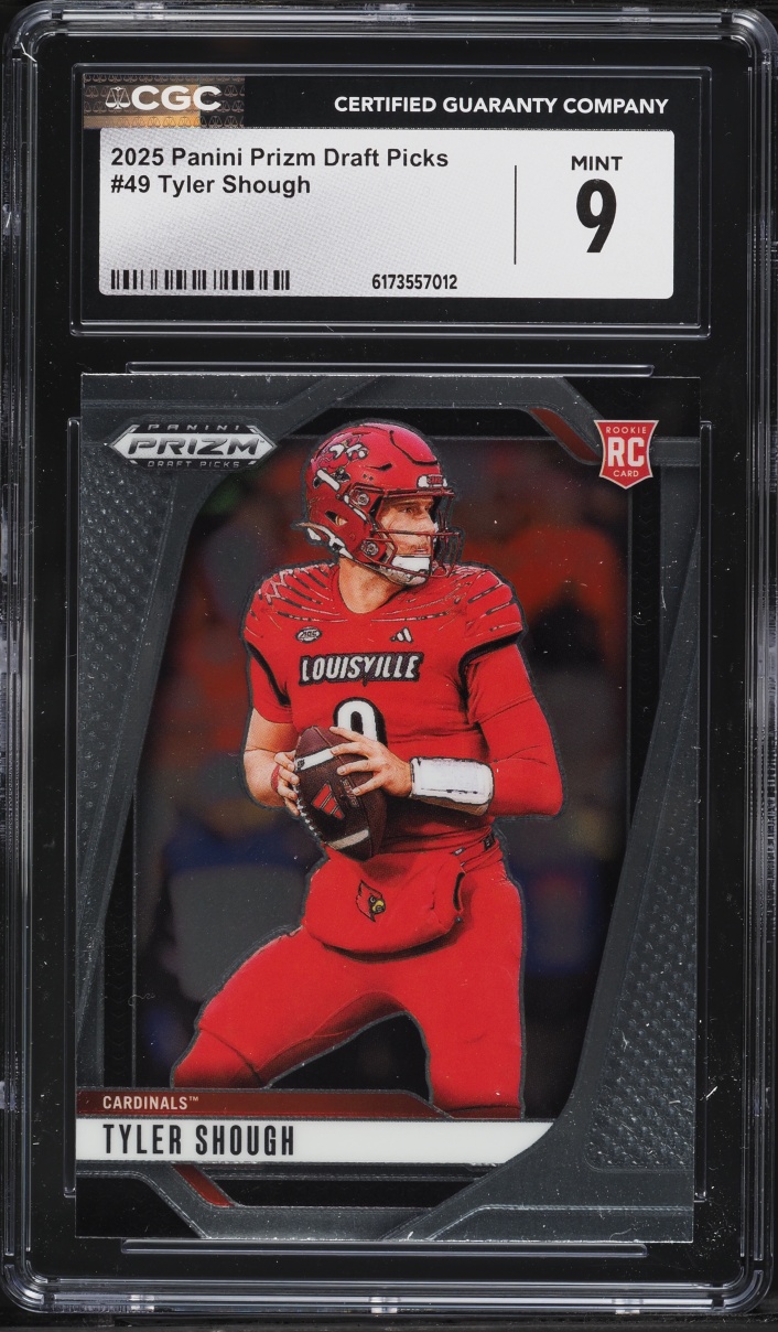 2025 Panini Prizm Draft Picks Tyler Shough ROOKIE #49 CGC 9 MINT