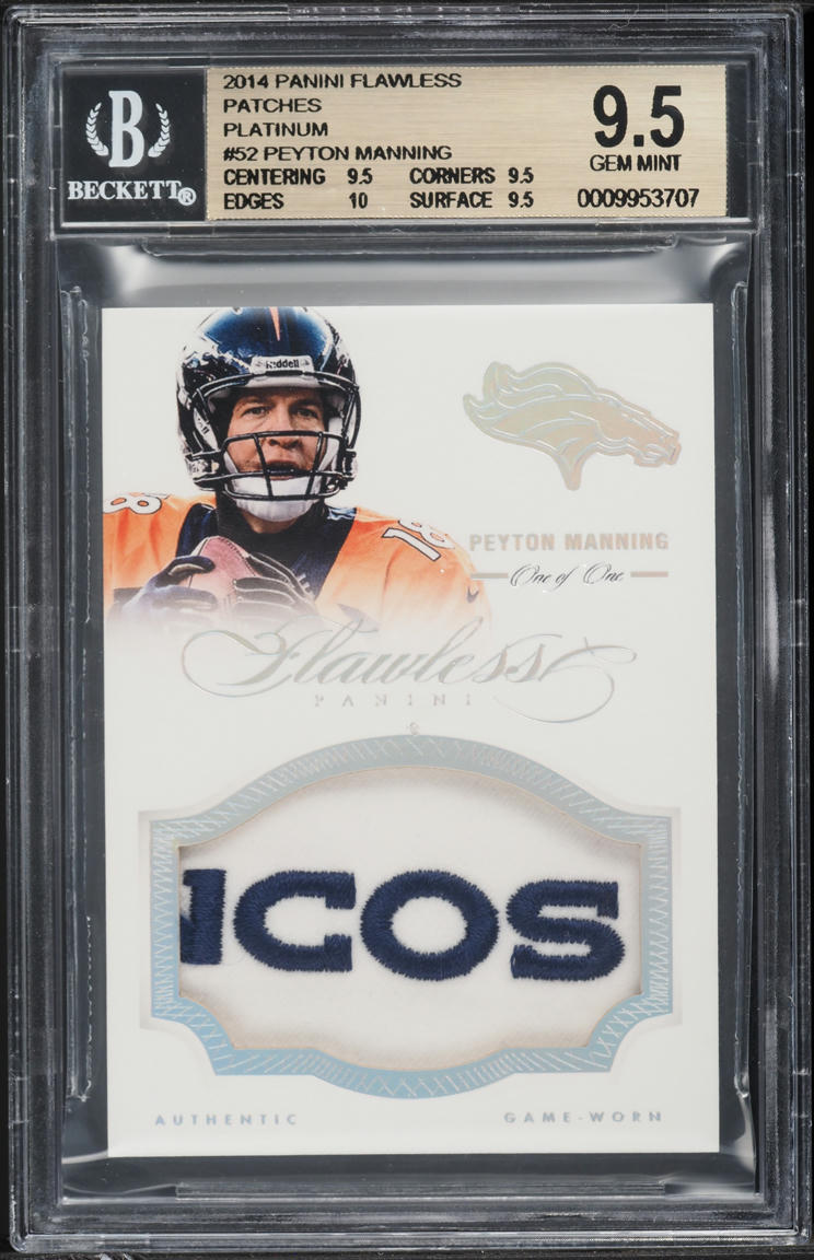 Carte à Collectionner Peyton Manning Patch - NFL Football