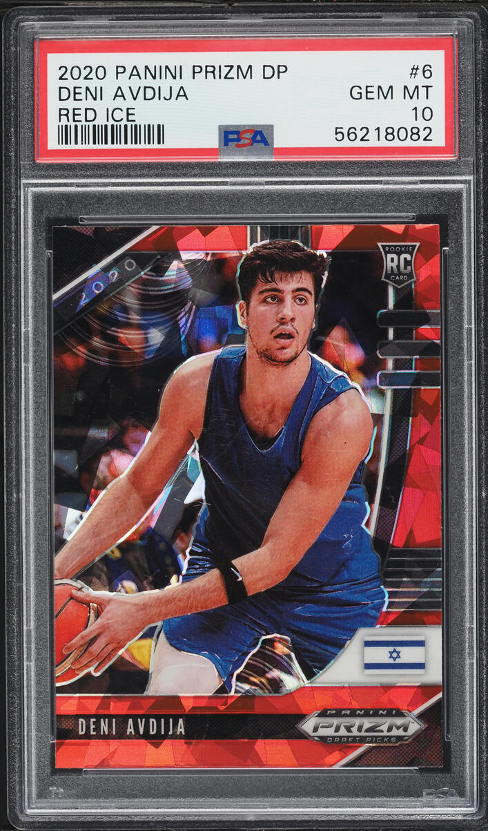 2020 Panini Prizm Draft Picks Red Ice Deni Avdija ROOKIE #6 PSA 10 GEM MINT