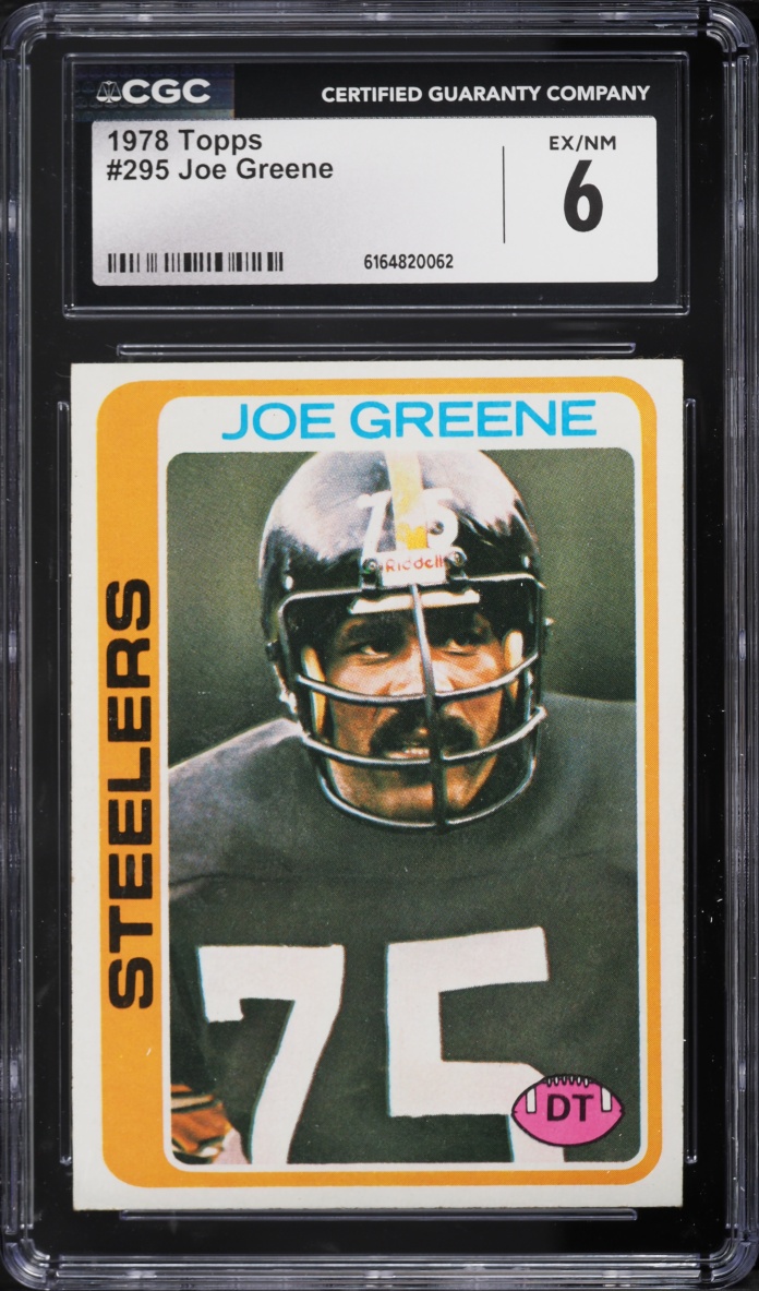 1978 Topps Football Joe Greene #295 CGC 6 EXMT