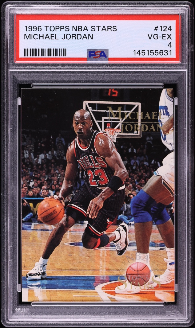 1996 Topps NBA Stars Michael Jordan #124 PSA 4 VGEX