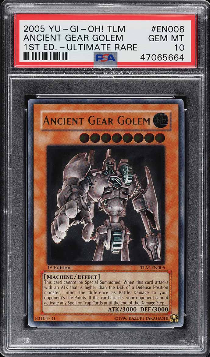 2005 Yu-Gi-Oh! TLM 1st Ed Ultimate Rare Ancient Gear Golem #TLM