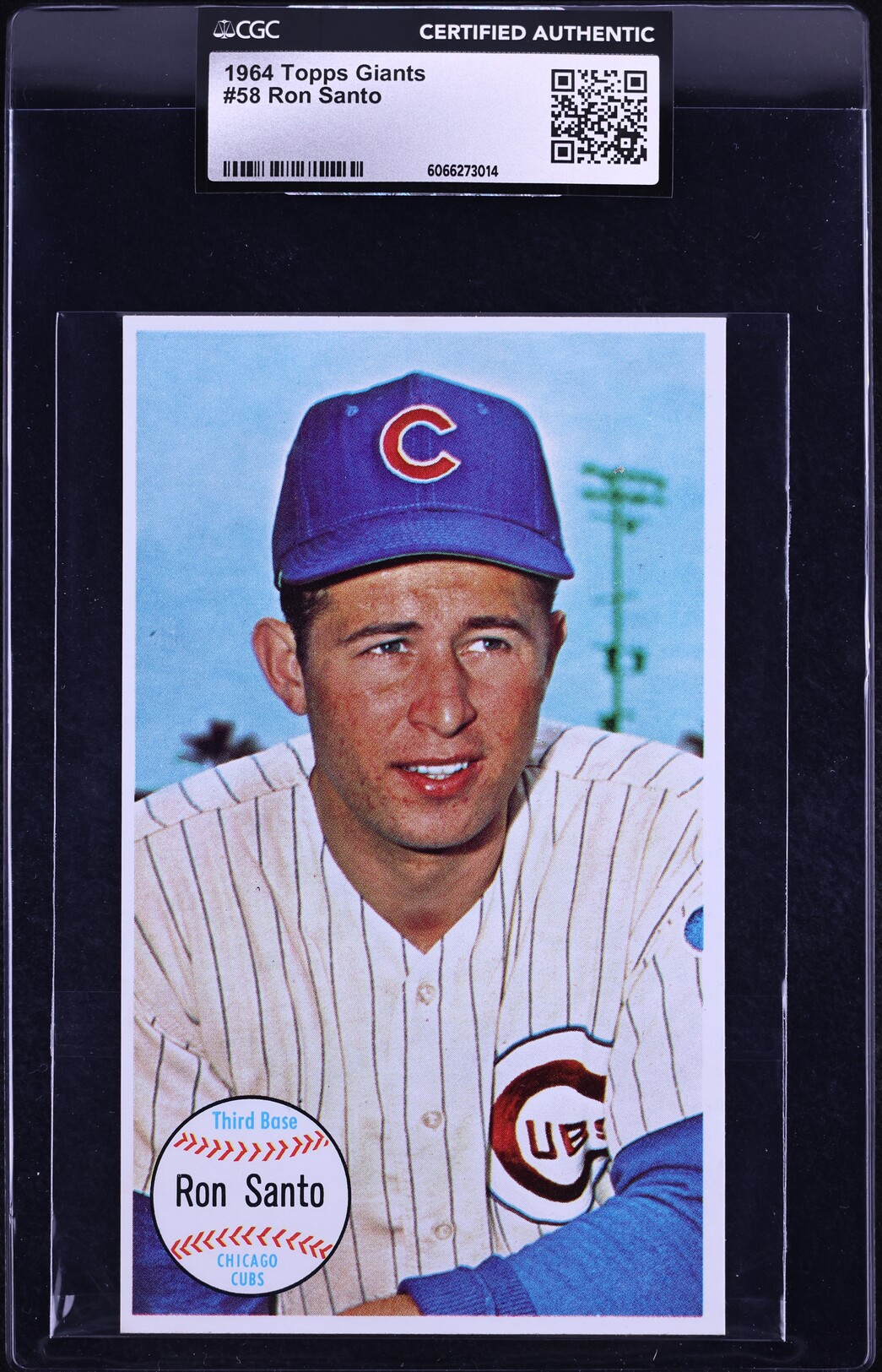 1964 Topps Giants Ron Santo #58 CGC AUTH