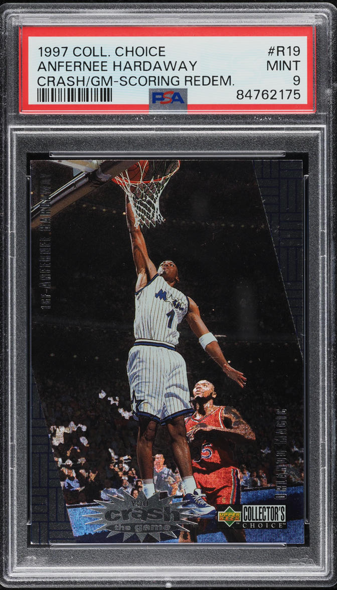 1997 Collector's Choice Crash the Game Scoring Anfernee Hardaway #R19 PSA 9 MINT - Main Image