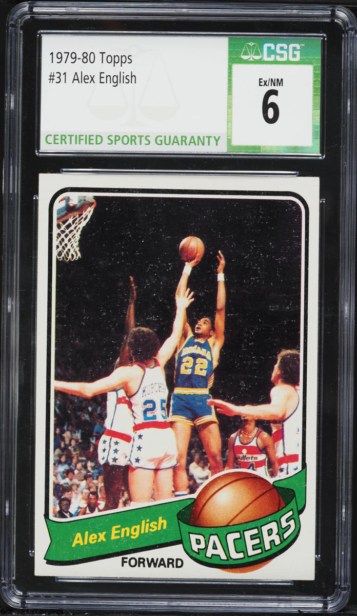 1979 Topps Basketball Alex English ROOKIE #31 CSG 6 EXMT