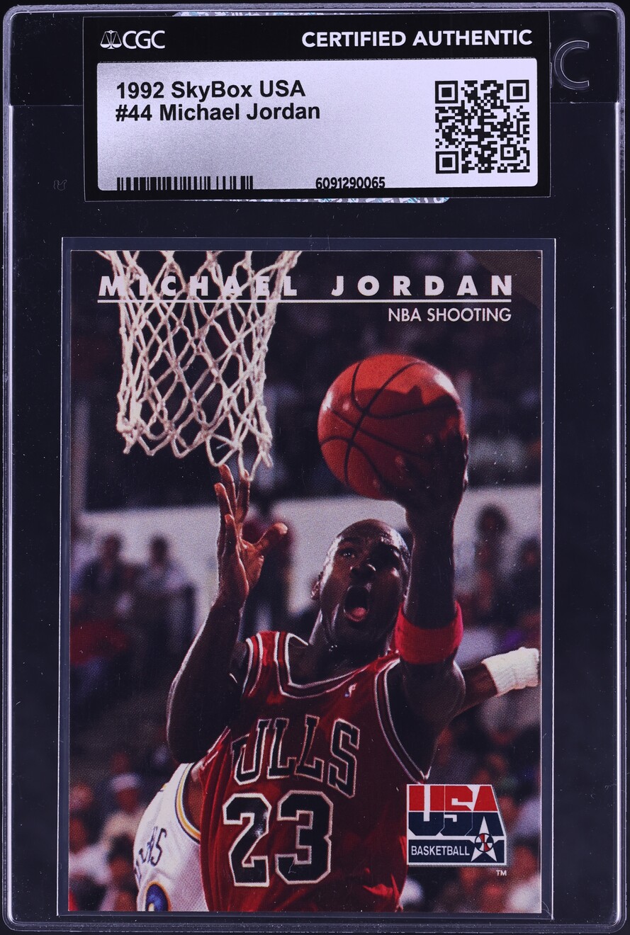 1992 Skybox USA Basketball Michael Jordan #44 CGC AUTH