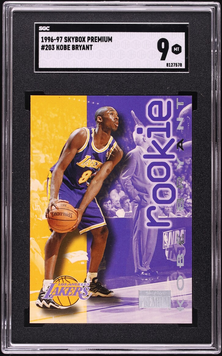 1996 Skybox Premium Kobe Bryant ROOKIE #203 SGC 9 MINT