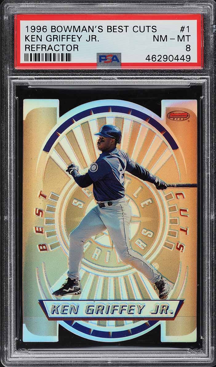1996 Bowman's Best Cuts Refractor Ken Griffey Jr. #1 PSA 8 NM-MT