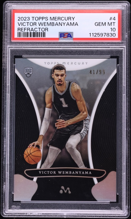 2023 Topps Mercury Refractor Victor Wembanyama ROOKIE /99 #4 PSA 10 GEM MINT