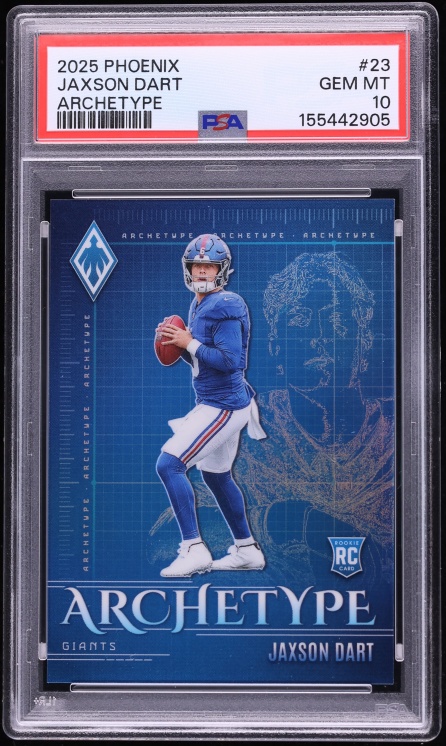 2025 Panini Phoenix Archetype Jaxson Dart ROOKIE #23 PSA 10 GEM MINT