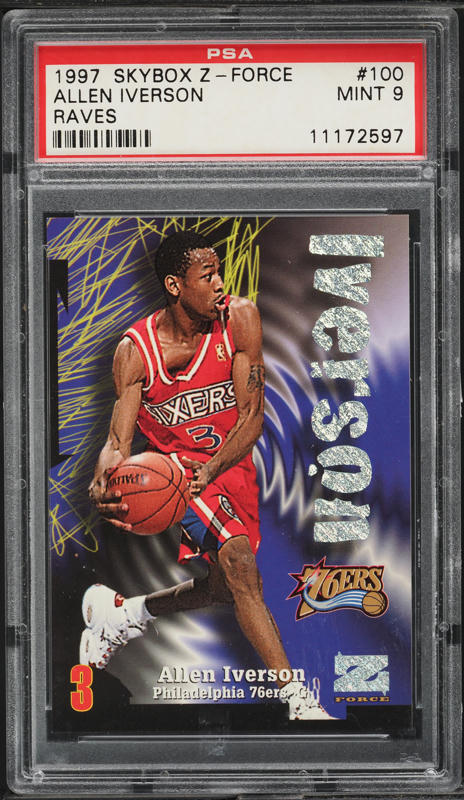 1996 Flair Showcase Legacy Collection Row 0 Allen Iverson ROOKIE