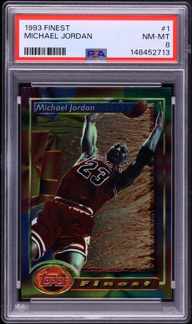 1993 Finest Basketball Michael Jordan #1 PSA 8 NM-MT