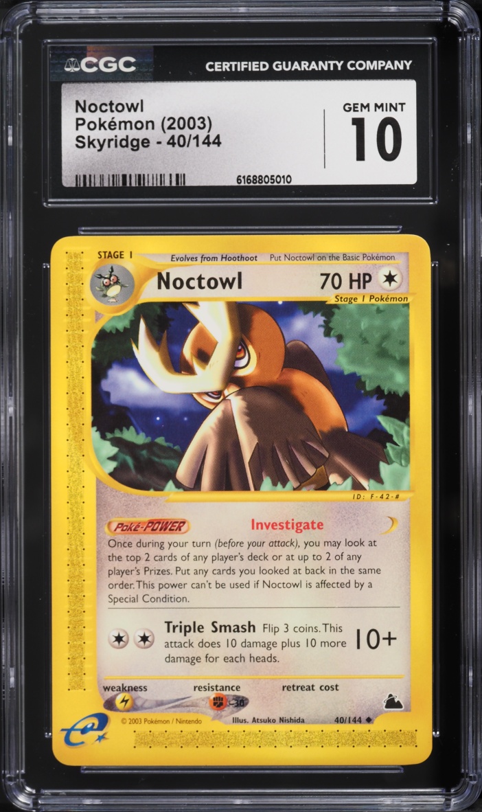 2003 Pokemon Skyridge Noctowl #40 CGC 10 GEM MINT