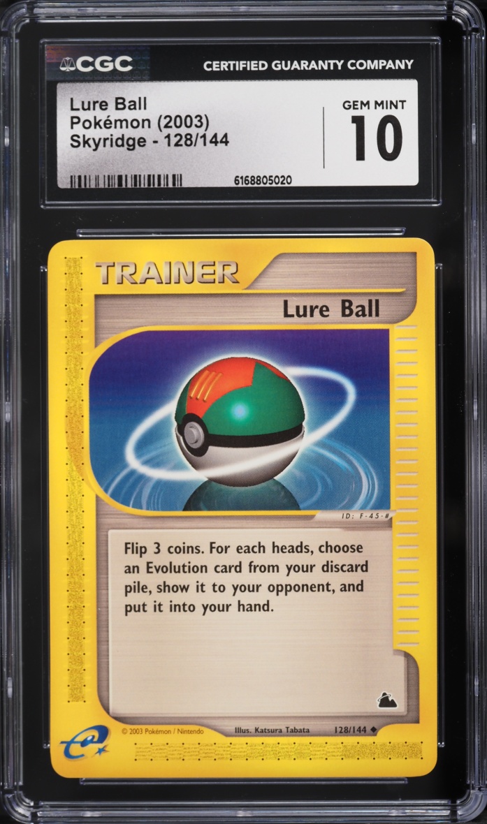 2003 Pokemon Skyridge Lure Ball #128 CGC 10 GEM MINT
