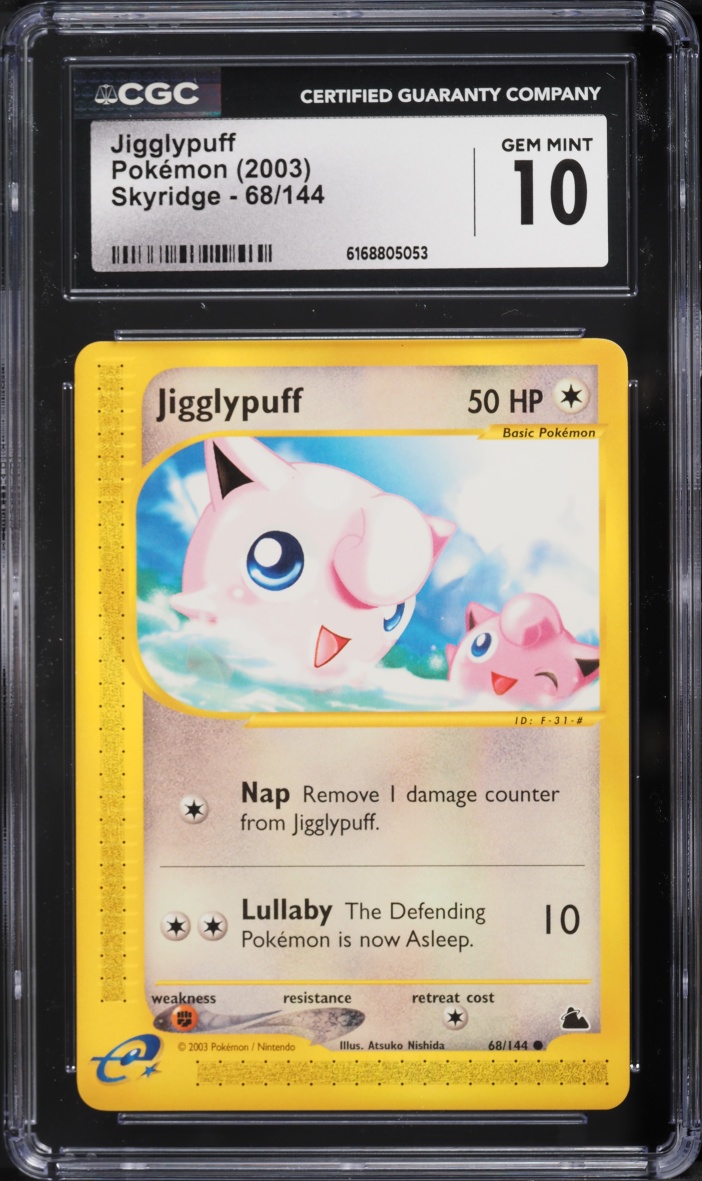 2003 Pokemon Skyridge Jigglypuff #68 CGC 10 GEM MINT