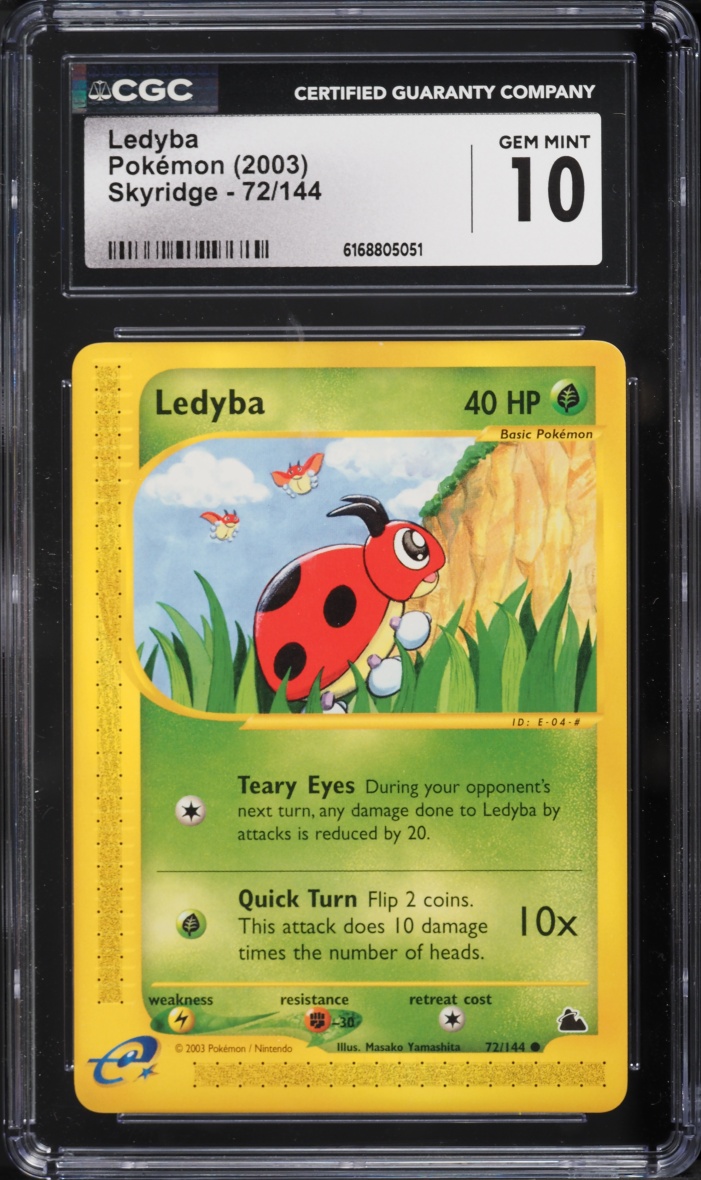 2003 Pokemon Skyridge Ledyba #72 CGC 10 GEM MINT