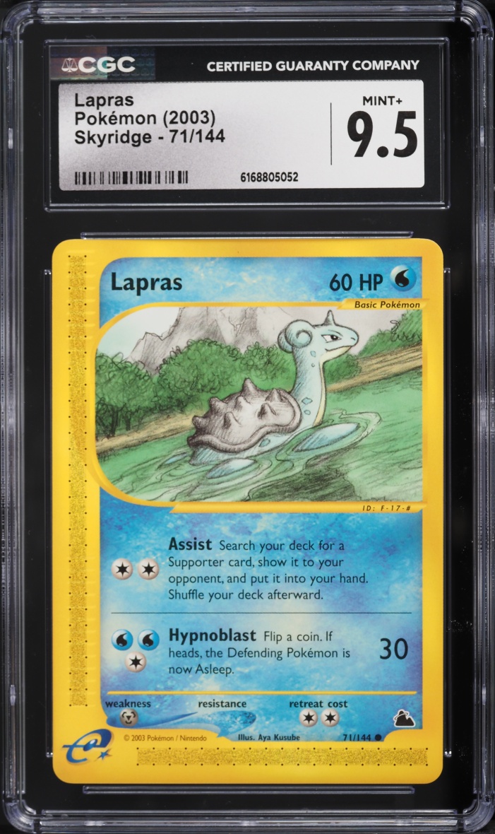 2003 Pokemon Skyridge Lapras #71 CGC 9.5 MINT+
