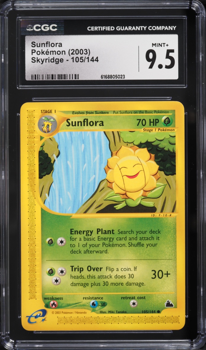 2003 Pokemon Skyridge Sunflora #105 CGC 9.5 MINT+
