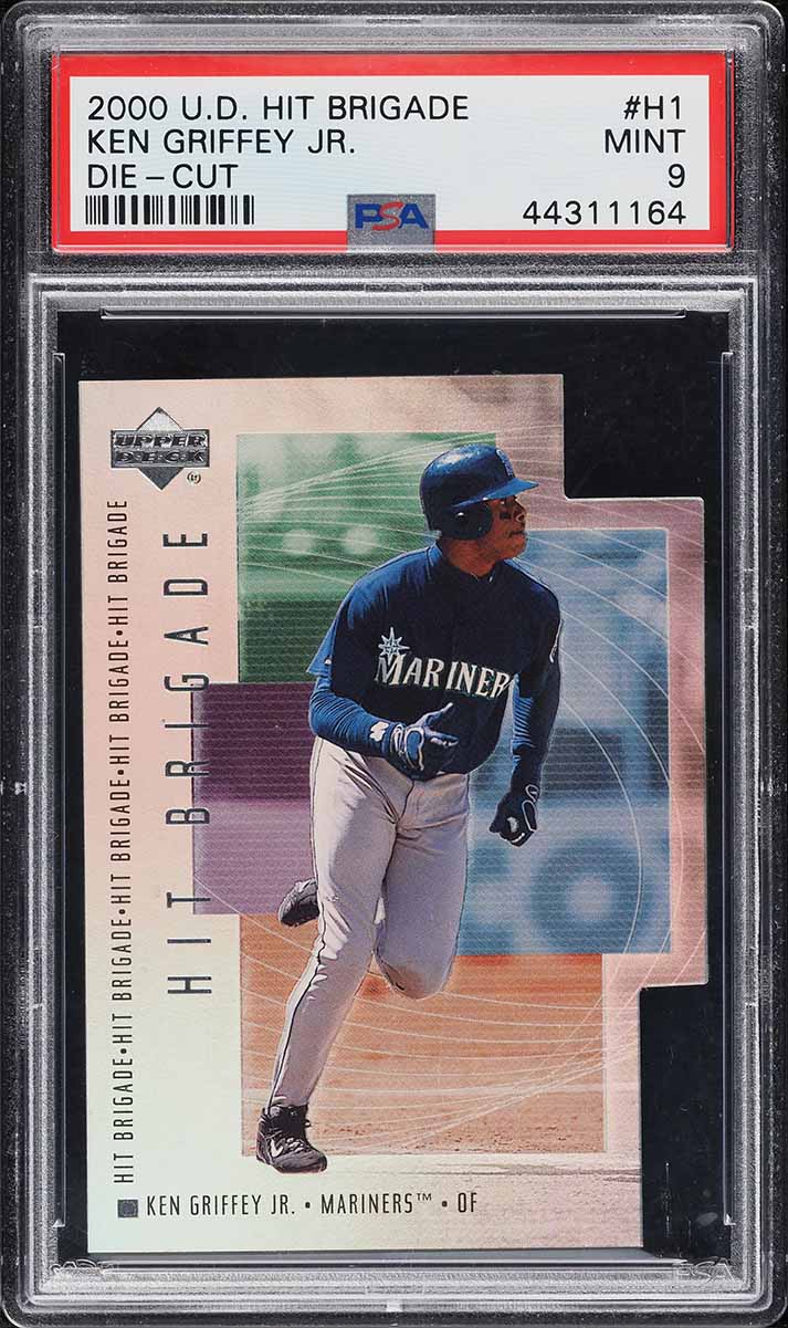 2000 Upper Deck Hit Brigade Die-Cut Ken Griffey Jr. /100 #H1 PSA 9 MINT