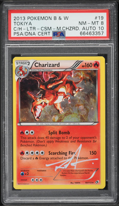 2013 Pokemon Black & White Legendary Treasures Holo Charizard #19