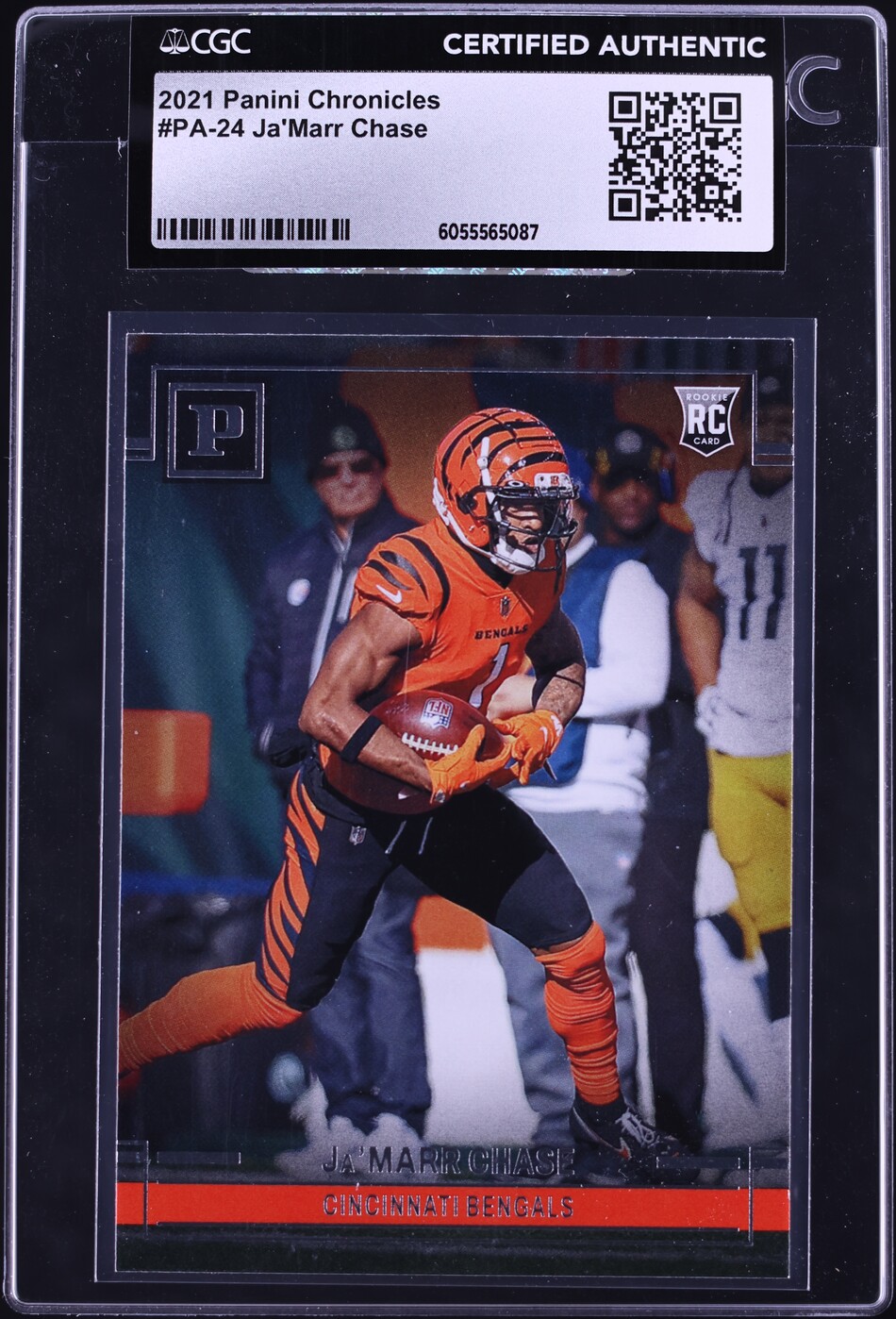 2021 Panini Chronicles Ja'Marr Chase ROOKIE #PA-24 CGC AUTH
