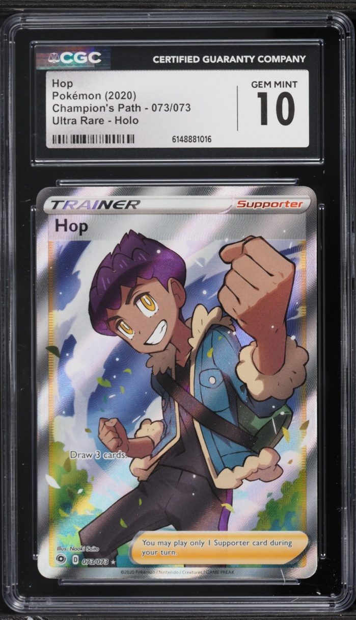 2020 Pokemon Sword & Shield Champion's Path Full Art Hop #73 CGC 10 GEM MINT