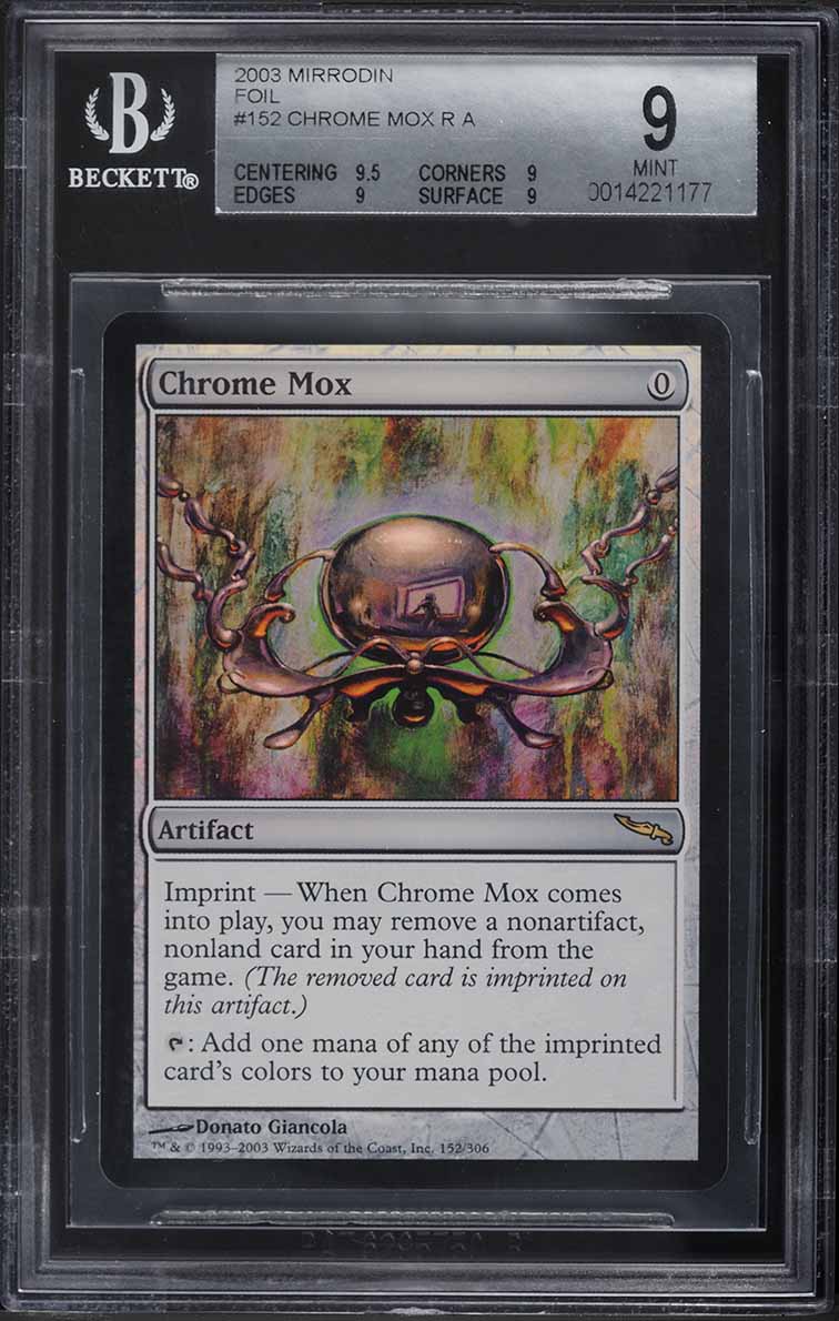 2003 Magic The Gathering MTG Mirrodin Foil Chrome Mox #152 BGS 9