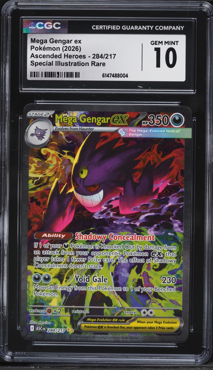 2026 Pokemon Mega Evolution Ascended Heroes SIR Mega Gengar ex #284 CGC 10 GEM MINT