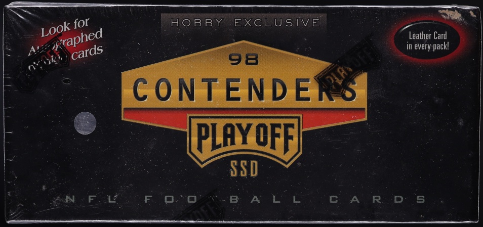 1998 Playoff Contenders Football Sealed Hobby Box, 18ct Packs Manning, Moss RC?
