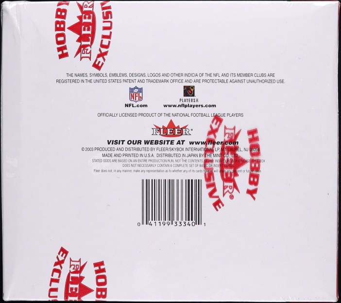 2003 Fleer Mystique Football Sealed Hobby Box, 20ct Packs Tom Brady Auto? - Photo 2