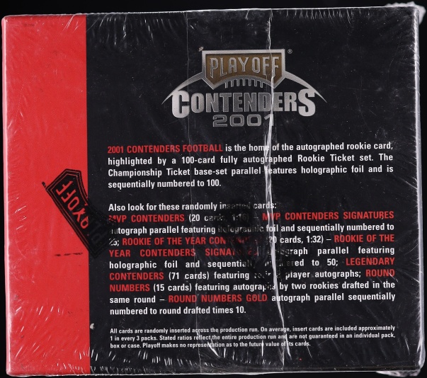 2001 Playoff Contenders Football Sealed Hobby Box, 16ct Packs Drew Brees Rookie? - Photo 2