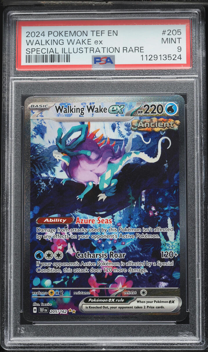 2024 Pokemon Scarlet & Violet Temporal Forces SIR Walking Wake ex #205 PSA 9 MINT
