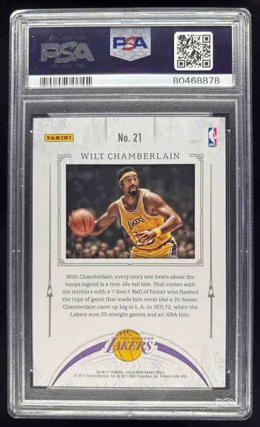 2016-17 Panini Excalibur Jousting Red #21 Wilt Chamberlain