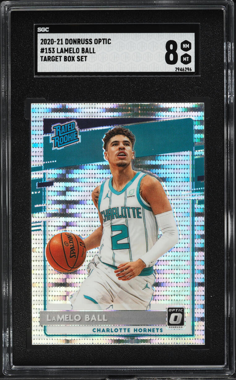 2020 Donruss Optic Target Box Set Lamelo Ball ROOKIE #153 SGC 8 NM-MT