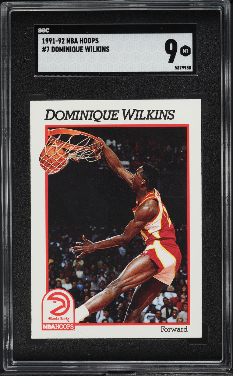 1991 Hoops Dominique Wilkins #7 SGC 9 MINT