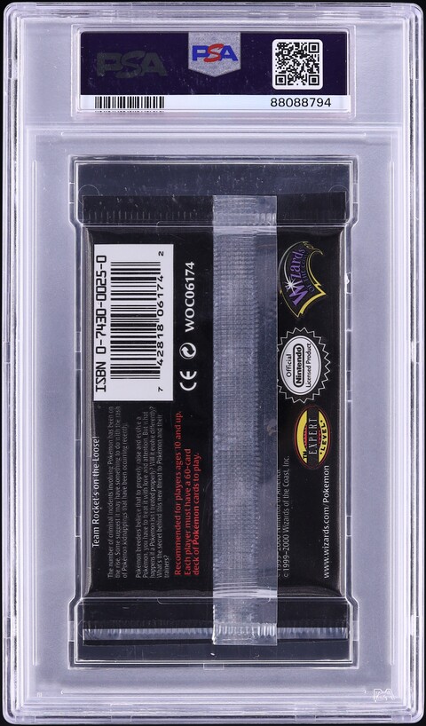2000 Pokemon Team Rocket Pack 1st Edition Giovanni PSA 10 GEM MINT