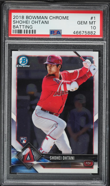 2018 Bowman Shohei Ohtani ROOKIE #49 PSA 9 MINT on Fanatics Collect