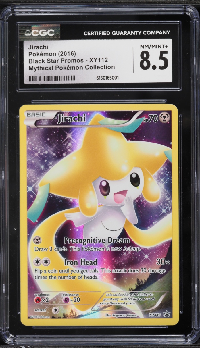 2016 Pokemon XY Black Star Promo Mythical Collection Jirachi #XY112 CGC 8.5 NM-MT+