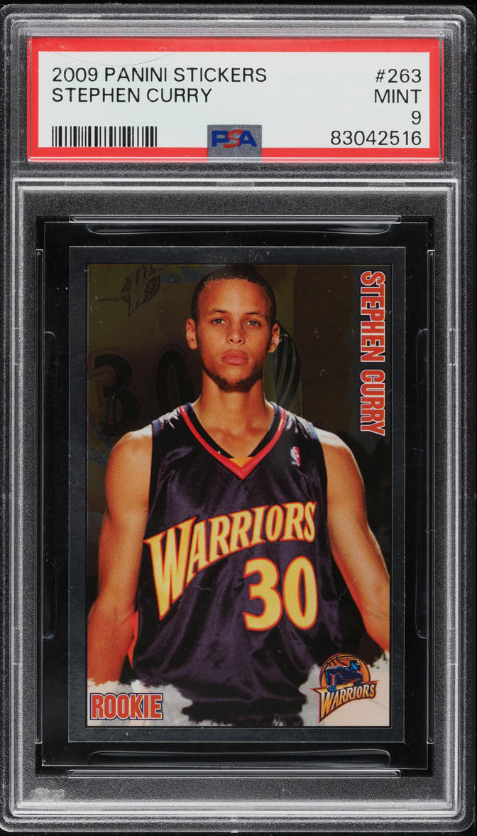☆専用☆Panini origins Stephen Curry PSA9 2009 Panini Stickers Stephen Curry ROOKIE #263 PSA 9 MINT on