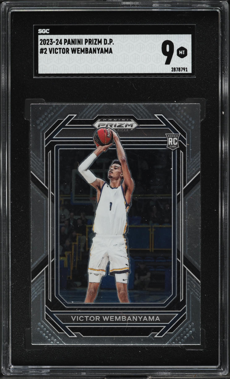 2023 Panini Prizm Draft Victor Wembanyama ROOKIE #2 SGC 9 MINT