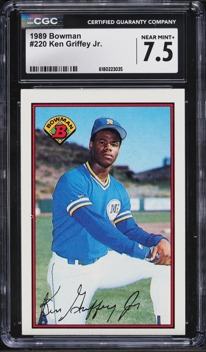1989 Bowman Ken Griffey Jr. ROOKIE #220 CGC 7.5 NRMT+