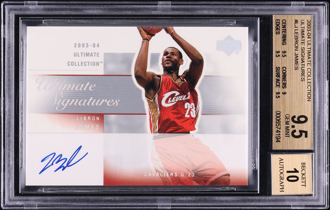 2003 Ultimate Collection LeBron James ROOKIE AUTO #LJ-A BGS 9.5 GEM MINT