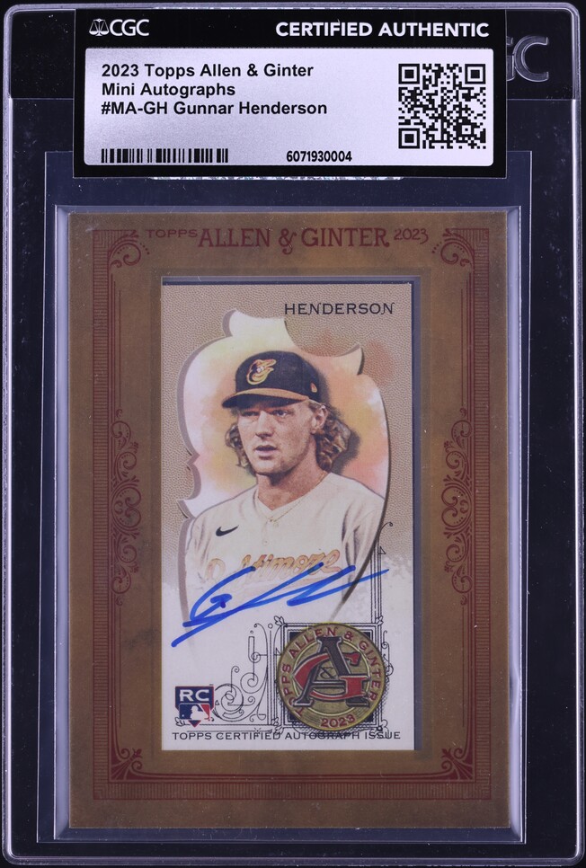 2023 Topps Allen & Ginter Silver Portrait Hot Box Gunnar