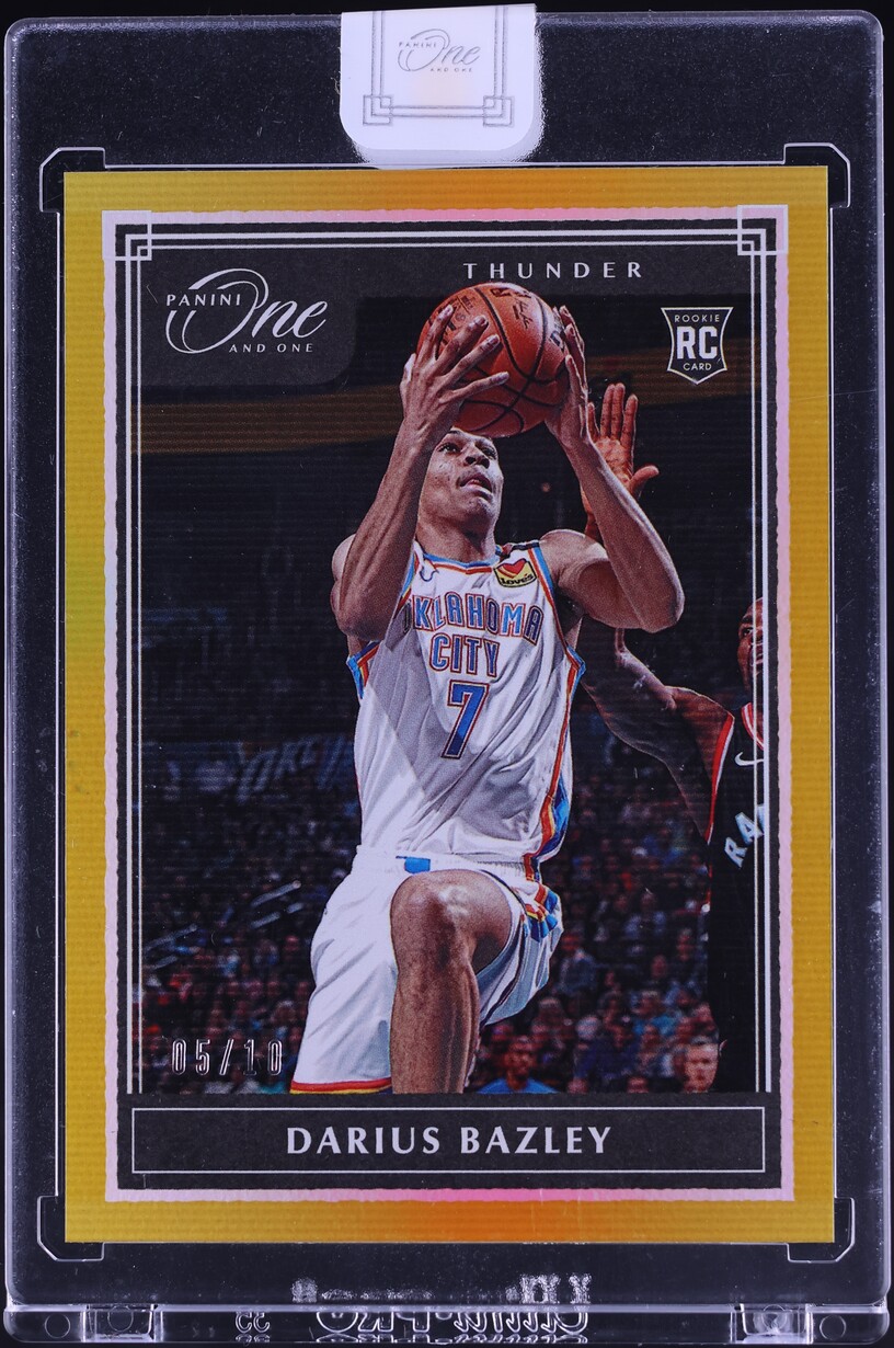 2019 Panini One And One Gold Darius Bazley ROOKIE /10 #115