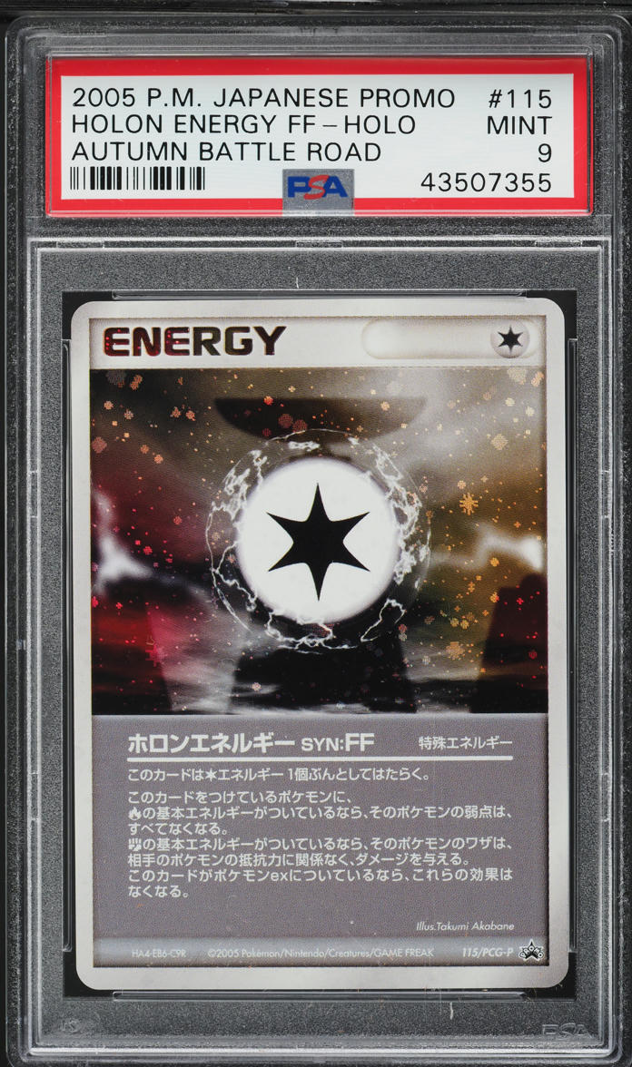 2005 Pokemon Japanese Promo Autumn Battle Road FF Holo Holon Energy #115 PSA 9