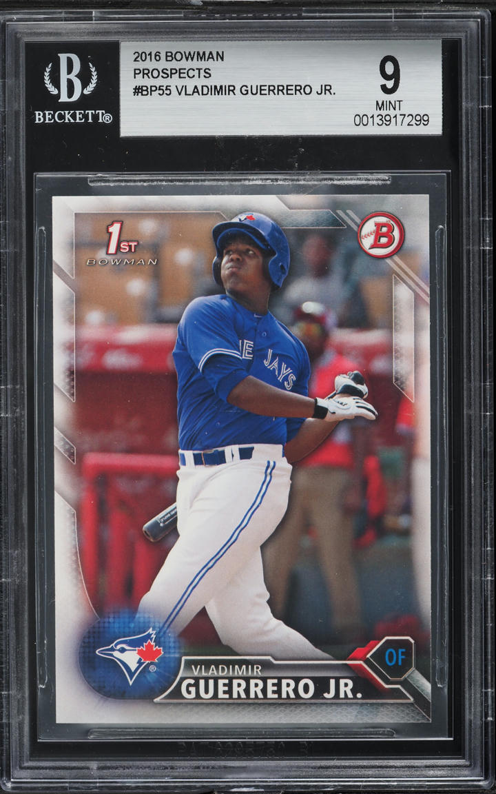 2016 Bowman Vladimir Guerrero Jr. PROSPECT #BP55 BGS 9 MINT